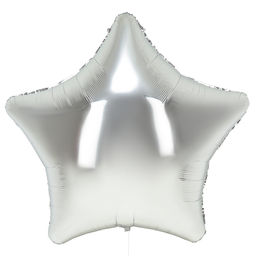Воздушный шар фольгированный 68" «Звезда гигант», серебряный