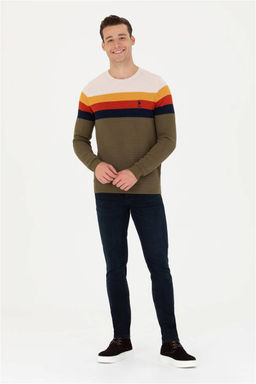 Мужской свитер цвета хаки Неожиданная скидка в корзине - U.s. polo assn фото 4