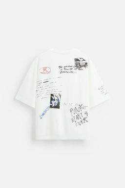 WASHED GRAPHIC T-SHIRT - Zara фото 7