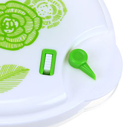 Контейнер пластмассовый Розы 0,9л - д15см h6,5см, набор 3шт, с пароотводом, для хранения в холодильнике, цвета микс (Китай) - Домашняя мода фото 4