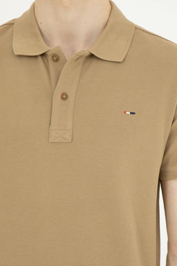 Мужская базовая футболка цвета хаки - U.s. polo assn фото 14
