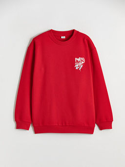 Y?lba?? Temal? Erkek ?ocuk Kal?n Sweatshirt