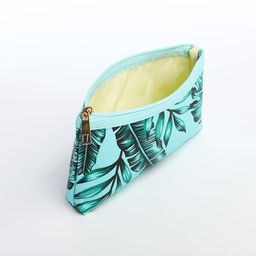 Набор косметичек 2 в 1 на молниях, цвет зелёный - Simaland фото 4