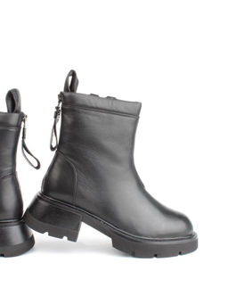 04-M3-L860 BLACK Ботинки зимние женские (натуральная кожа, натуральный мех) - Фабричный китай фото 14