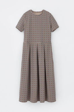 ЕВТ 5053/тем.бежевый,гусиная лапка платье жен - Very neat фото 5