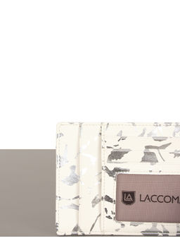 LACCOMA кредитница LA-6888-белый-серебристый натуральная кожа фото 3