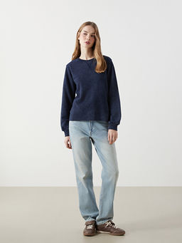 Bisiklet Yaka Kad?n Sweatshirt