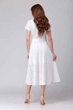 Платье AMORI 9528 молочный/косичка  фото 3