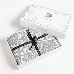 Покрывало хлопковое Этель Узоры 200х2405 см, цвет серый, 100%хлопок, 300гр/м2  фото 6