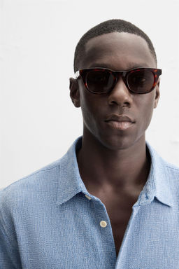 TEXTURED REGULAR FIT SHIRT - Zara фото 6