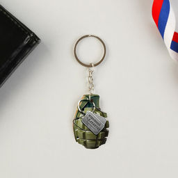 Цена за 2 шт. Магнит и брелок на 23 Февраля Настоящему герою, подарочный набор : 2 предмета - Сима-ленд фото 3