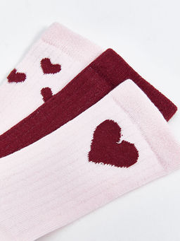 Desenli K?z ?ocuk Soket ?orap 3l? - Waikiki фото 3