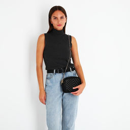 Сумка кросс-боди на молнии, цвет чёрный - Simaland фото 2