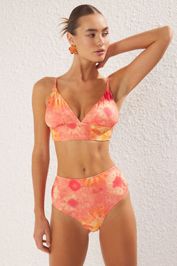 Batik Desenli Hipster Yuksek Bel Bikini Alt? TBESS21BA0057
