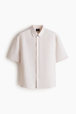 Camisa en mezcla de lino Relaxed Fit - H&m фото 7