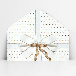 Цена за 10 шт. Конверт для денег «Бант», 16.5×8 см