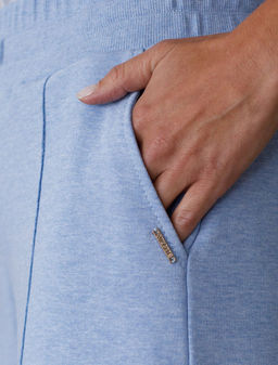 Брюки прямые из премиального футера двухнитки с эластаном - Vilatte фото 3