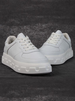 05-PDXL102-1 WHITE Кроссовки женские (натуральная кожа)