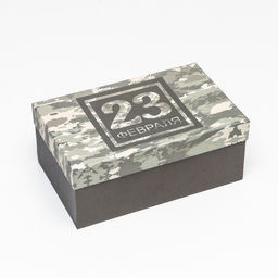 Подарочная коробка 23 февраля,прямоугольная ,27 х 17 х 11 см - UPAK LAND фото 3