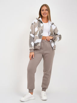 Костюм женский Дюна набивка начёс олива