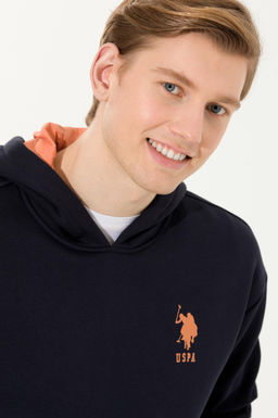 U. S. Polo Assn Мужская темно-синяя комфортная толстовка с капюшоном - U.s. polo assn фото 15