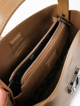 LACCOMA сумка Y8180R-капучинно натуральная кожа полиэстер  фото 6