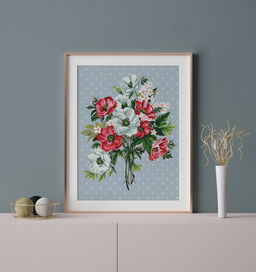 ФРЕЯ PKZ/PM-028 Набор для раскрашивания по номерам (на картоне) 40 х 30 см Прелестный букет