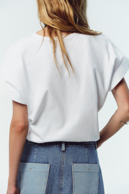 POPLIN POCKET T-SHIRT - Zara фото 4
