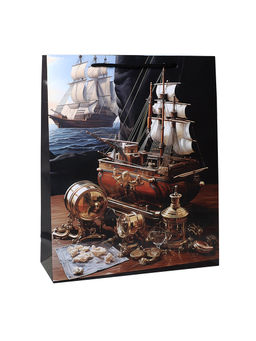 Цена за 12 шт. Пакет подарочный 26x32x9см 23 февраля / 473-2 /уп 12/960/микс/128г/м2 - Галеонтрейд фото 5