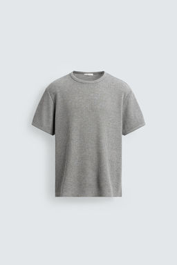 CAMISETA ESTRUCTURA WAFFLE / Gris vigor? - Zara фото 6