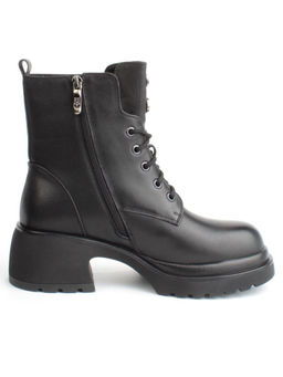 04-M3-H207 BLACK Ботинки зимние женские (натуральная кожа, натуральный мех)