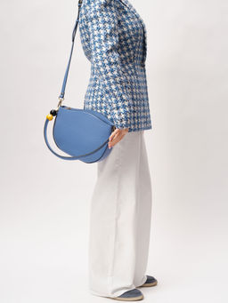 Кожаная сумка Azaro 30659 сиреневый закат