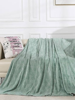 Плед Велсофт - Магнолия, цвет изумрудный 150x200