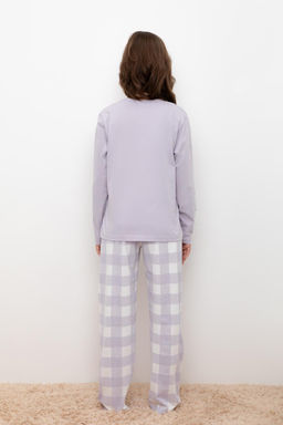 Crockid _ КБ 2830/лепесток орхидеи,клетка виши пижама для дев