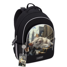 Цена за 1 шт. Ученический рюкзак с грудной перемычкой ErichKrause ErgoLine® 15L Big City Cats