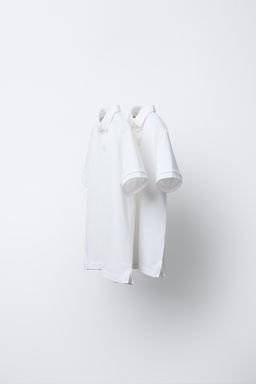 PACK OF TWO PIQU_ POLO SHIRTS