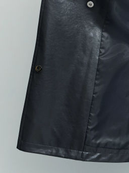 Куртка с поясом из искусственной кожи / Zarina  фото 10