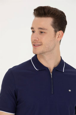 U. S. Polo Assn Мужская темно-синяя футболка с воротником-поло - U.s. polo assn фото 8