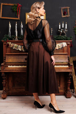 Костюм Мода Юрс 2880 черный+коричневый