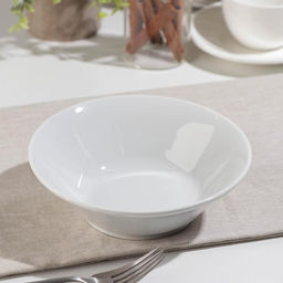 Цена за 2 шт. Салатник Добрушский завод «Бельё», 600 мл, фарфор, белый