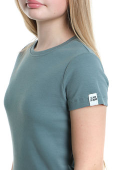 Футболка в рубчик 22-0210 хаки