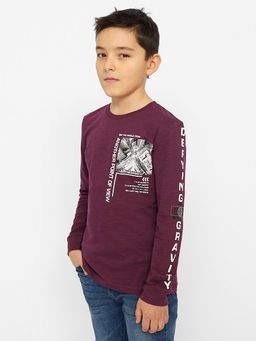 CRB wear/CWJB 63337-44-340 Джемпер для мальчика,фиолетовый/Ex.Cherubino