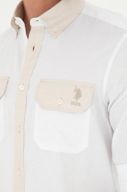 U. S. Polo Assn / Мужская рубашка с длинным рукавом Stone - U.s. polo assn фото 6