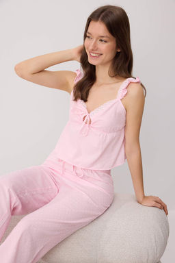 Pembe-Cok Renkli Dokuma Pijama Tak?m? THMSS26PT00075 - Trendyolmilla фото 2