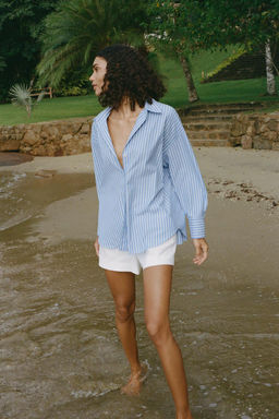 BASIC POPLIN SHIRT - Zara фото 4