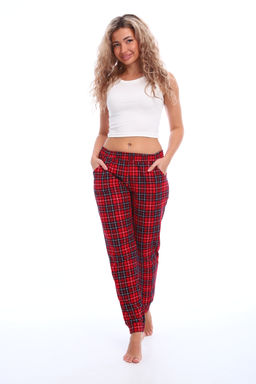 Брюки пижамные женские в клетку
