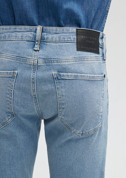 Kvnc Mavi Black Golgeli Ac?k Indigo Mavisi Jean Pantolon  фото 7