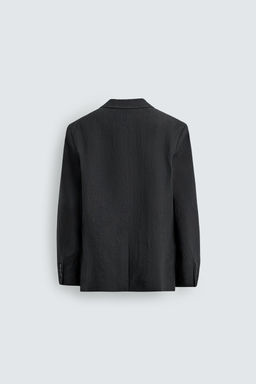 BLAZER REGULAR FIT TRAJE 100% LINO / Marino oscuro - Zara фото 8