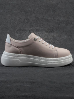 03-YE71-2 PINK Кеды женские (натуральная кожа)