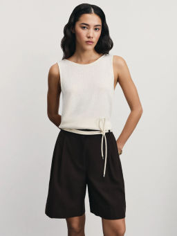 Шорты из вискозы с разрезом / Zarina